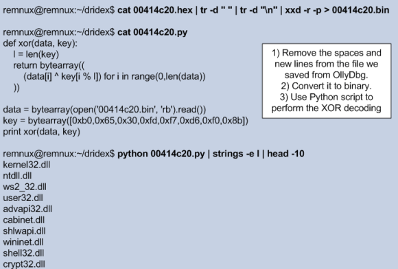 dridex-librariesdecoding